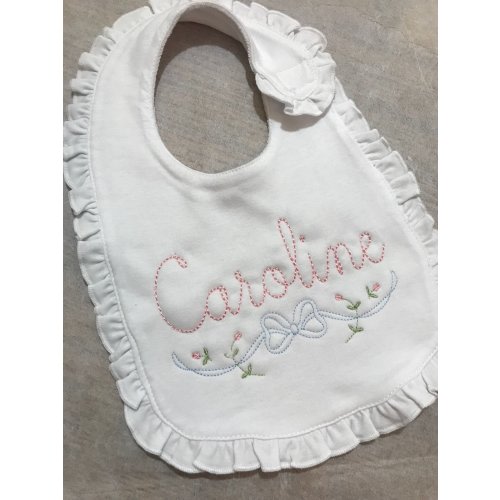monogram/initial personalized bib