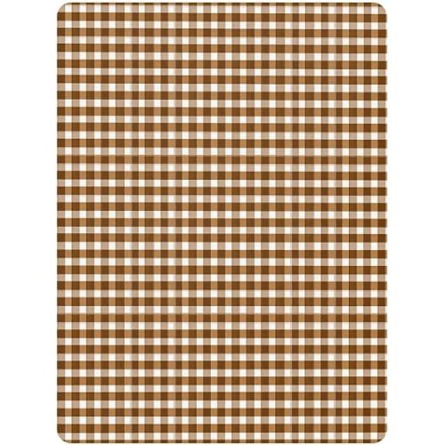 Coffee Brown Bronze Gingham Baby Crib Sheets for Boys Girls Cotton Baby Playard Sheet Ultra Soft Unisex Child Crib Sheets, M