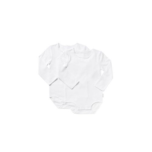Buy Baby Wonderbodies Long Sleeve Bodysuit 2 Pack in White Online | BONDS