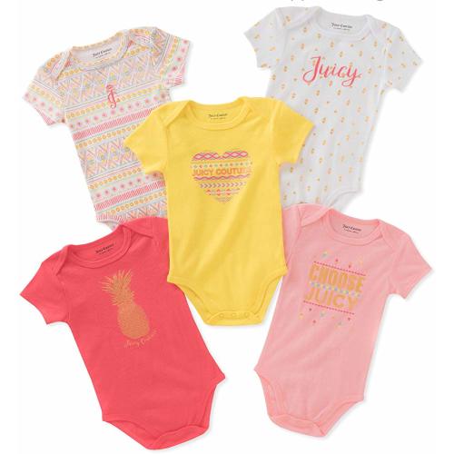 Baby Girls 5 Packs Bodysuit