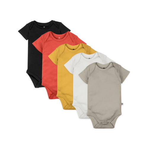 5-Pack Organic Cotton Short Sleeve Bodysuits | Honest Baby Clothing