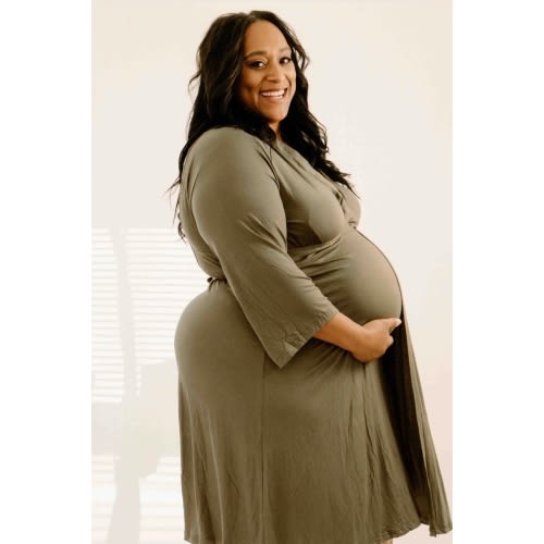 Lila Labor & Postpartum Gown in Sage