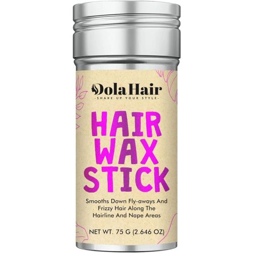 Dolahair Hair Wax Stick - Flyaway Control and Styling Pomade for Kids, Women, and Men - Hair Bun Maker and Accessorie stocking stuffers for teen girls (1 Pack of Wax)