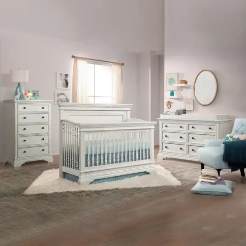 Imagio Baby Ashley 3-piece Crib Set, Brushed White | Costco