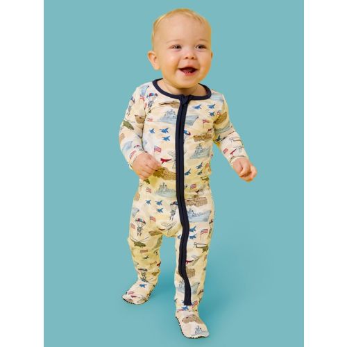 One Piece Footie Pajama, Bamboo Viscose