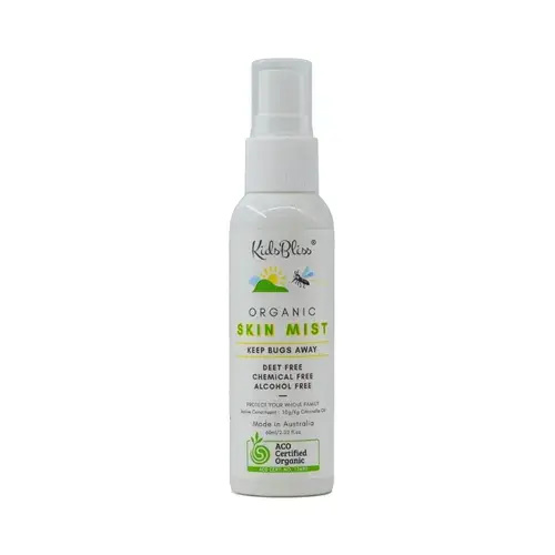 KidsBliss ACO Certified Organic Skin Mist Keep Bugs Away - 60ml | Baby Bunting AU