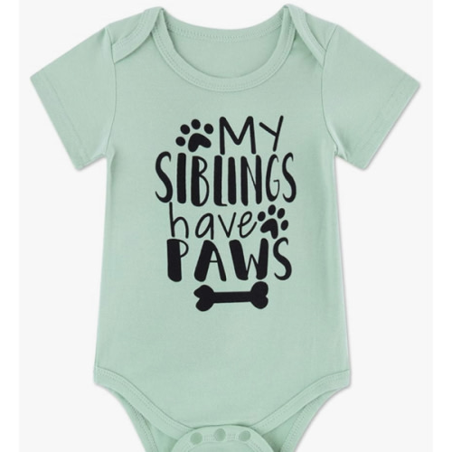 Funnycokid Baby Boys Girls Bodysuit Funny Newborn Romper Short Sleeve Infant Neutral Outfits 0-12 Months