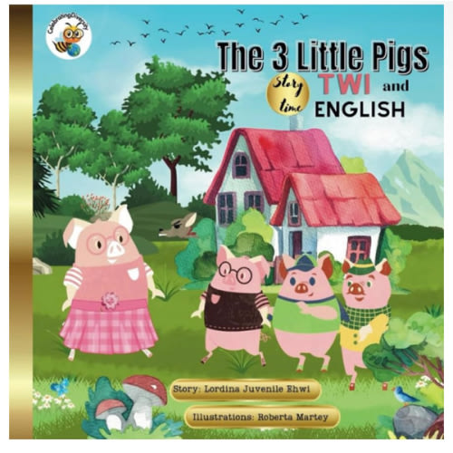 Three little pigs: In Twi and English