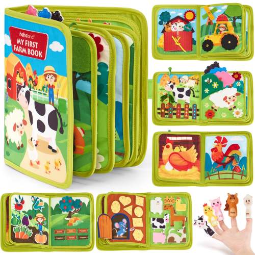 Montessori Farm Busy Book for Toddlers 1-3
