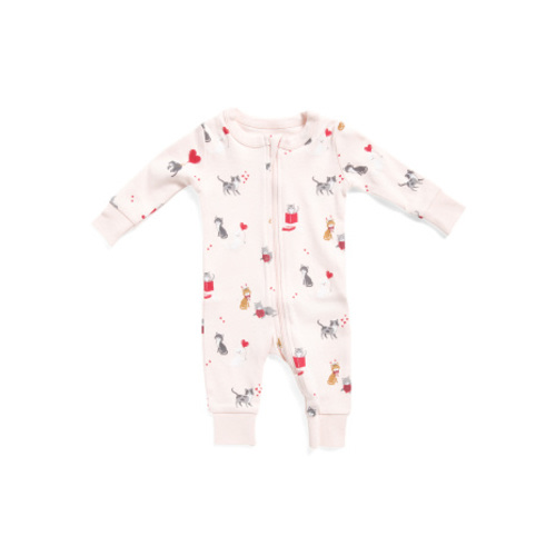 Infant Girls Cats Heart Printed Coveralls | Family Pajamas | Marshalls