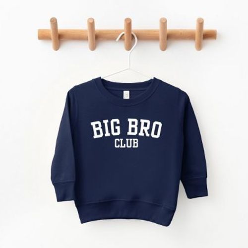 The Juniper Shop Big Bro Club Toddler Graphic Sweatshirt - 4T - Navy