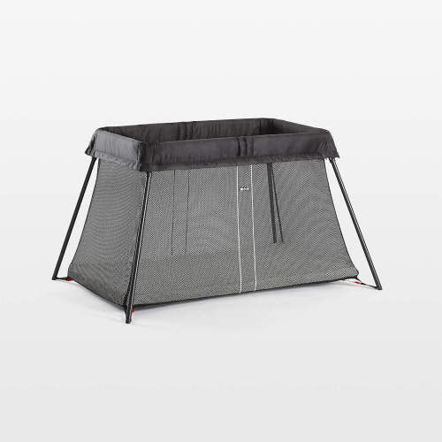 BABYBJÖRN ™ Black Lightweight Travel Crib with Fitted Sheet Bundle Pack