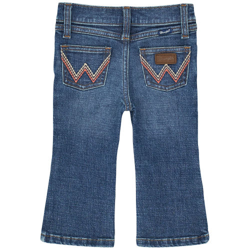Wrangler Infant Girls' Dark Wash Bootcut Denim Jeans