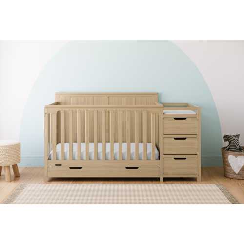 Graco Hadley 5-in-1 Convertible Crib and Changer With Storage Drawer | Ashley