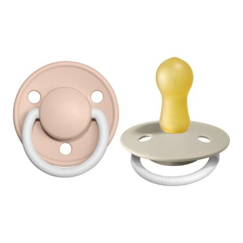 Bibs Pacifier 2-Pack De Lux GLOW Latex Pacifiers