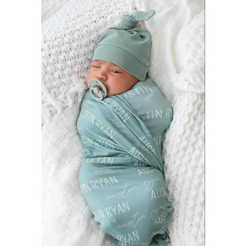 Personalized Baby Name Swaddle Blanket | Dusty Hues