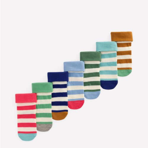 7-Pack Baby Socks-Stripes | Boden USA