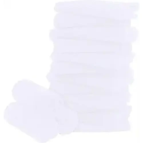 16 Pack Baby Washcloths - 10x10 Inch, Microfiber baby towel - Absorbent and Soft baby Wash Clothes for Newborns, Infants and Toddlers - Quick Dry for baby boys and girls face towel - White