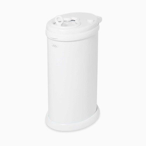 Ubbi Steel Diaper Pail - White - White