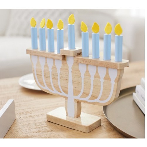 Wooden Toy Menorah | Pottery Barn Kids