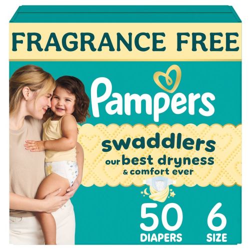 Pampers Swaddlers Sensitive Disposable Diapers - Size 6 - 50ct