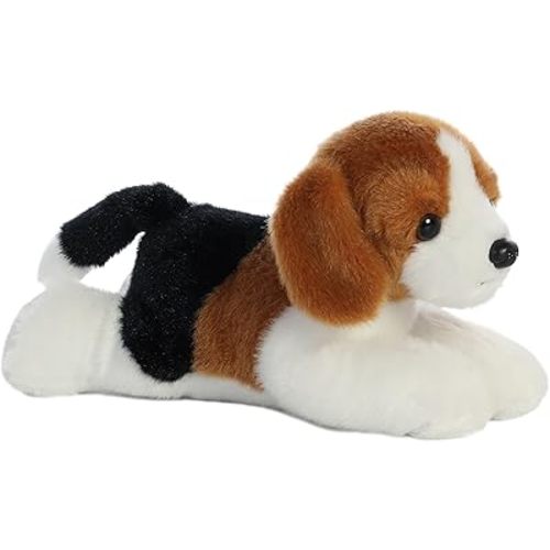 Aurora® Adorable Mini Flopsie™ Homer™ Stuffed Animal - Playful Ease - Timeless Companions - Brown 8 Inches