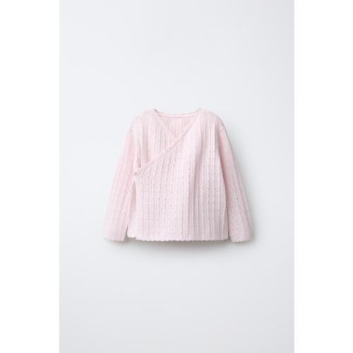 OPENWORK KNIT JUMPER - Pale pink | ZARA United States
