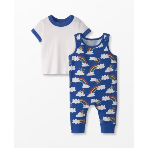 Baby T-Shirt & Overalls Set