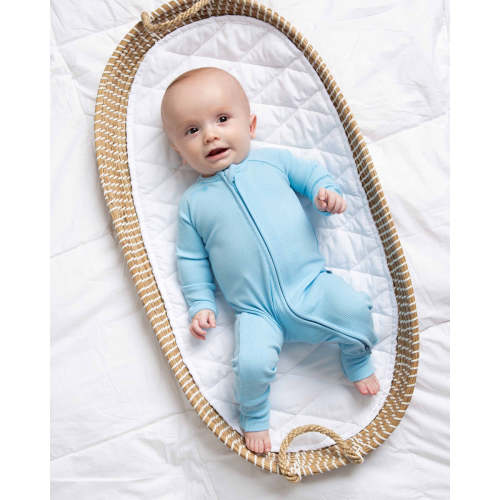 Blue Me Away Ribbed Convertible Romper