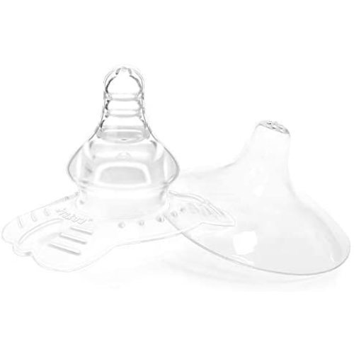 haakaa Nippleshield Silicone Nipple Shields for Breastfeeding with Carry Case Ultra-Thin Super-Soft Gen1& Gen 2 Combo, 2pk