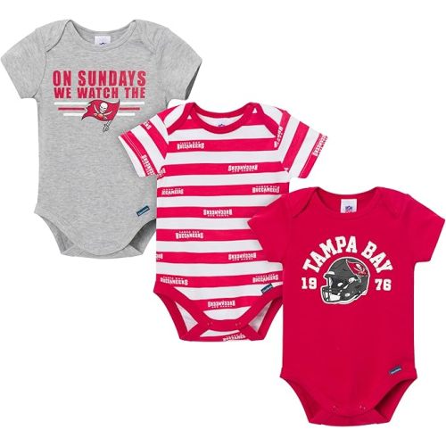 Gerber NFL Baby Boys 3-Pack Onesie Bodysuit