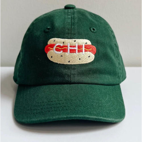 Toddler Chi Hot Dog Icon Hat - Dark Green