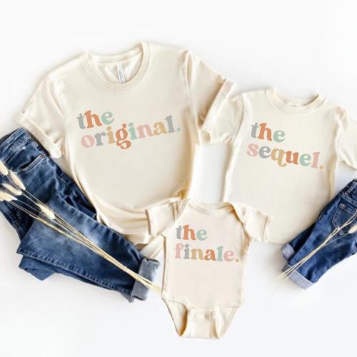 Matching Family Shirts,Siblings Shirts,Original Sequel Finale Plot Twist Tees,Matching Siblings,Kids And Parents Shirt,New Baby Announcement