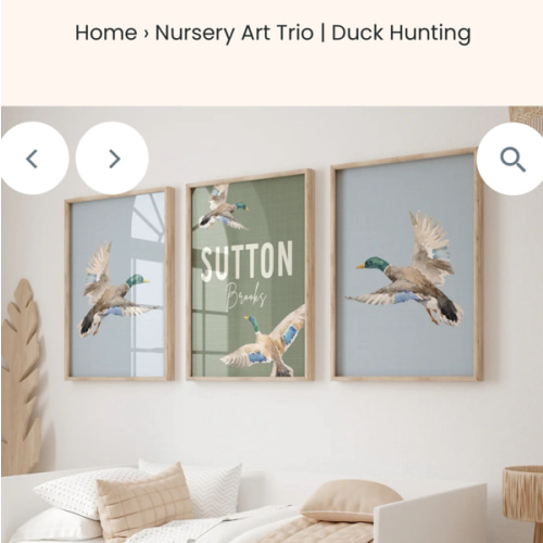 Nursery Art Trio | Duck Hunting