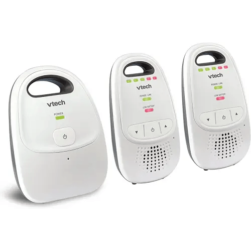 VTech Upgraded Baby Monitor with Rechargeable Battery, Long Range, Crystal-Clear Sound, and Alerts