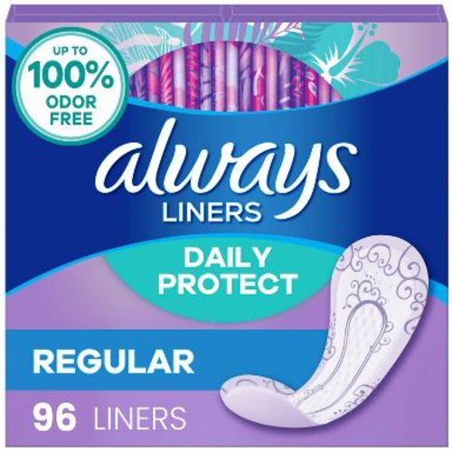 Always Daily Protect Panty Liner - Regular - 96ct