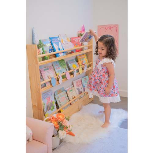 Front Facing Bookshelf with 3 Tier -  SolidWood