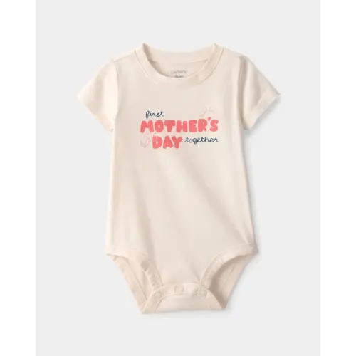 Baby 'Mother's Day' Graphic Bodysuit - Cream | Carter's