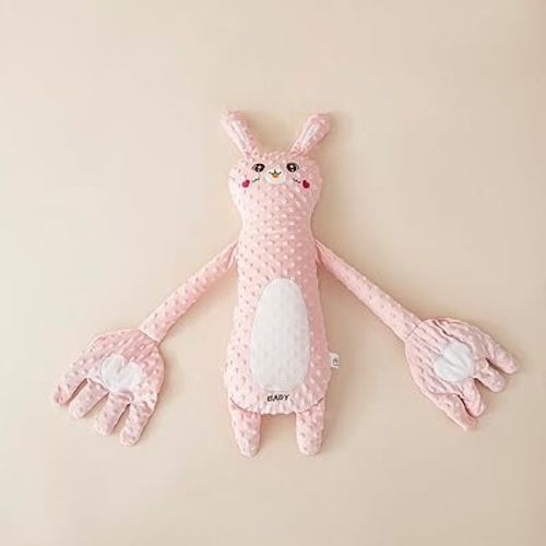 Cute Animal Plush Stuffed Doll Toy for Girls Boys, Comforting Home & Travel Buddy Gift for Toddlers, New Mom & Pregnant Women(Rabbit)