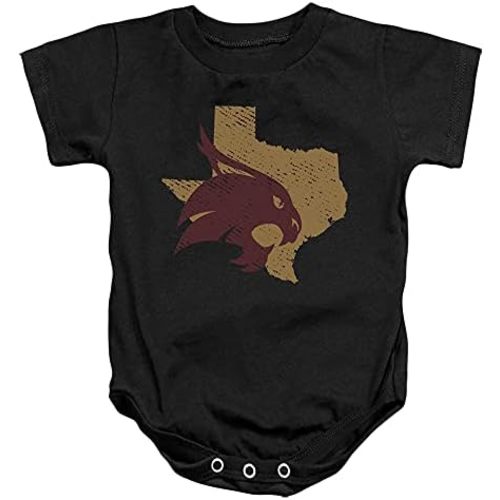 Texas State University Official State Shape Unisex Infant Snap Suit for Baby