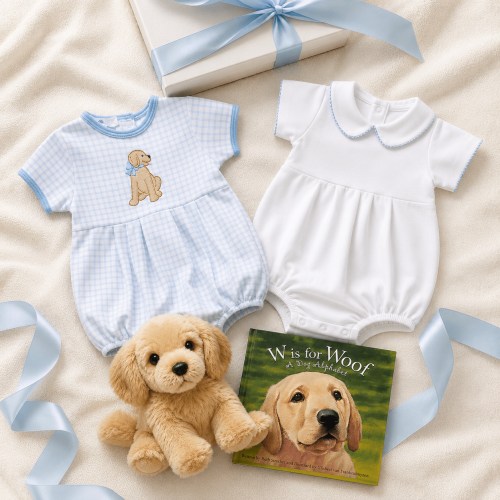 Baby Boy Dog Lover Gift Set