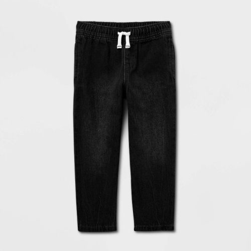 Toddler Boys' Straight Pull-On Denim - Cat & Jack™ Black 4T