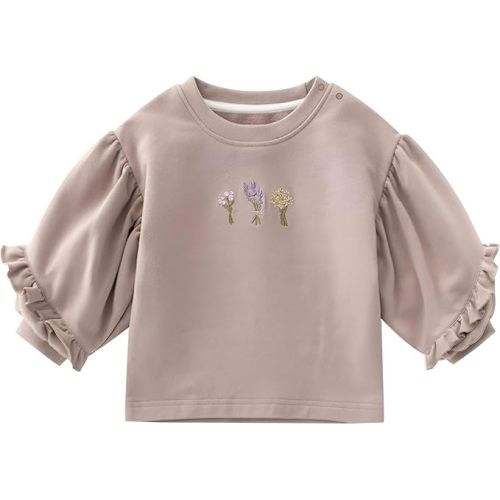 Organic Cotton Soft 0-5T Newborn Baby Toddler Outfits Sweatshirt for Boys and Girls Unisex Long Sleeve
