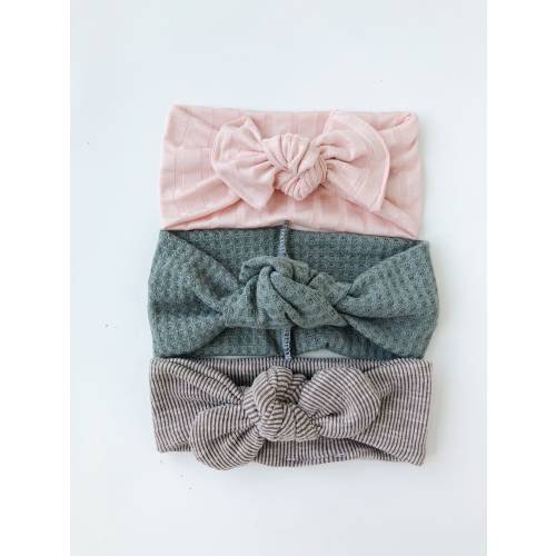top Knot set (3) headband baby bows top knot headband baby headband top knot set headband toddler knot headband girls knot headband