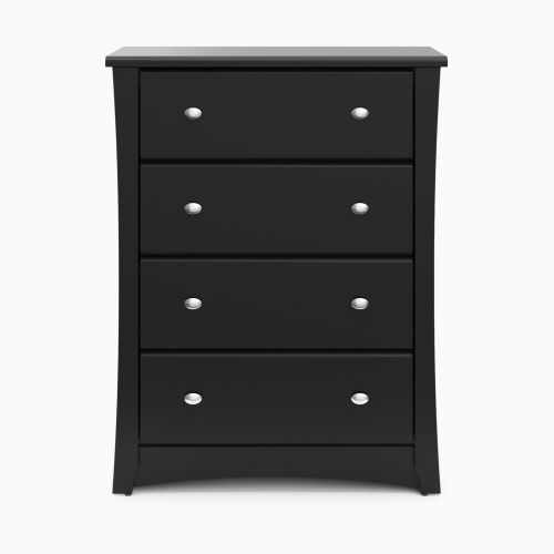 Storkcraft Crescent 4 Drawer Chest - Black