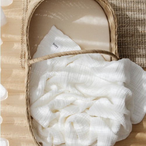 Muslin Bubble Blanket - Vanilla