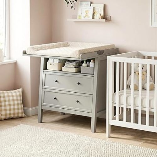 Changing Table Dresser with Foldable Tabletop