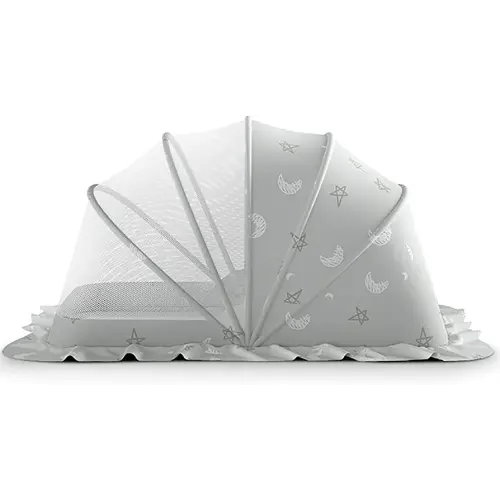 Baby Mosquito Net Bed Tent Kids Portable Folding Crib Cover Bassinet Mosquito Net Cover to Keep Cats Out, Breathable Foldable Cots Bottomless Crib Net Sun Shelter