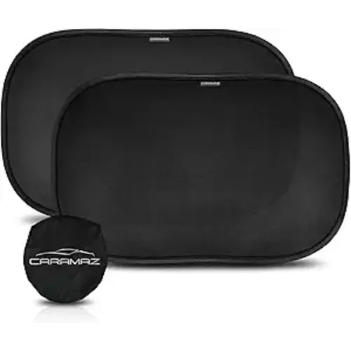 CARAMAZ Car Window Shade for Baby with Certified UV-Protection 2 Pack - 20"x12"
