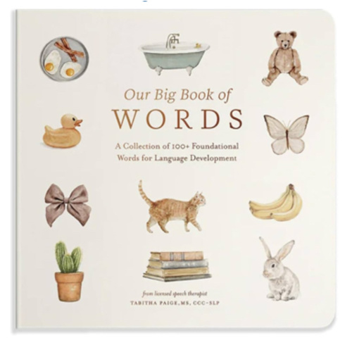 Our Big Book of First Words: A Collection of 100+ Foundational Words for Language Development (Tabitha Paige Children's Book Series)